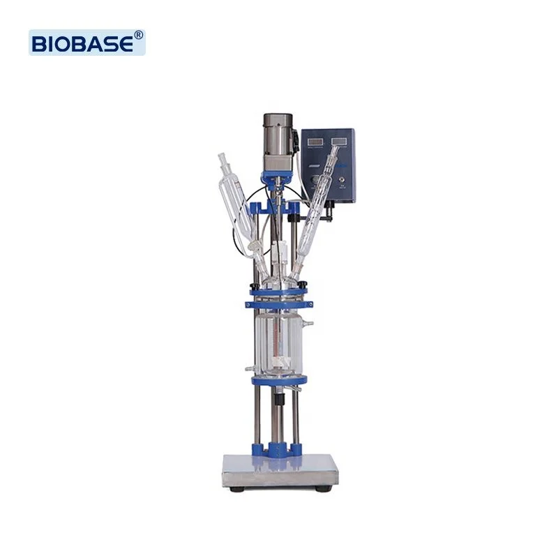 BIOBASE Electric 100L Glass Reactor Lab Chemical Extraction Jacketed Glass Reactor