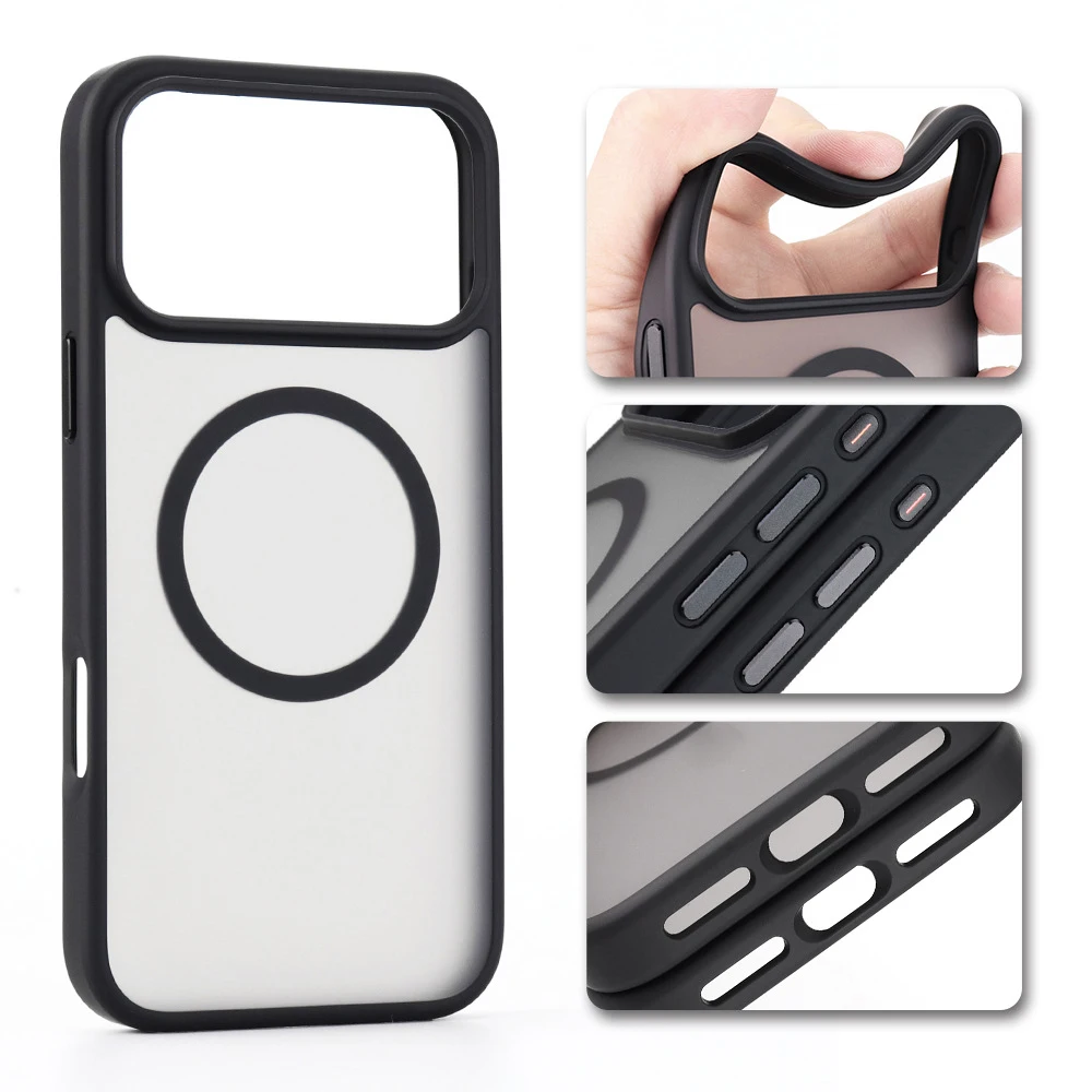 product laudtec suitable for apple 17 pro max magnetic phone case with skin feel matte protective mobile phone cover-8