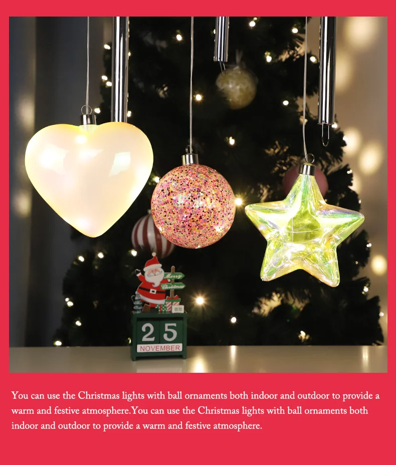 glass decorative christmas glass ornament hanging balls with led christmas glass globes supplier