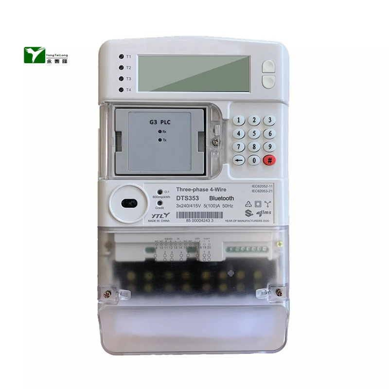 YTL Prepaid Meter 415V Split Type 3 Phase 4units Smart Meter Manufacturers