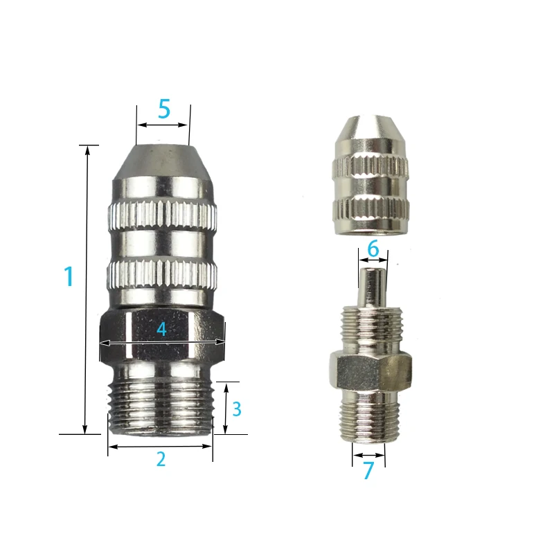 Male Thread Adapter Dispenser Quick Coupler Metal Adapter Pneumatic ...