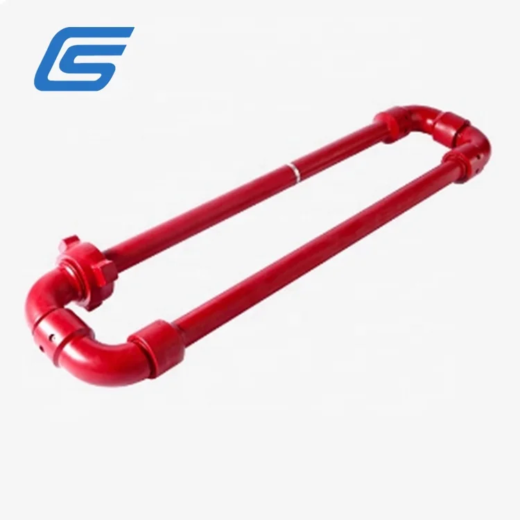 API 16C FMC Long Sweep Swivel Joint Short Loop Manifold Factory Direct Supply Chiksan Cementing and Circulating Steel Hose Loops