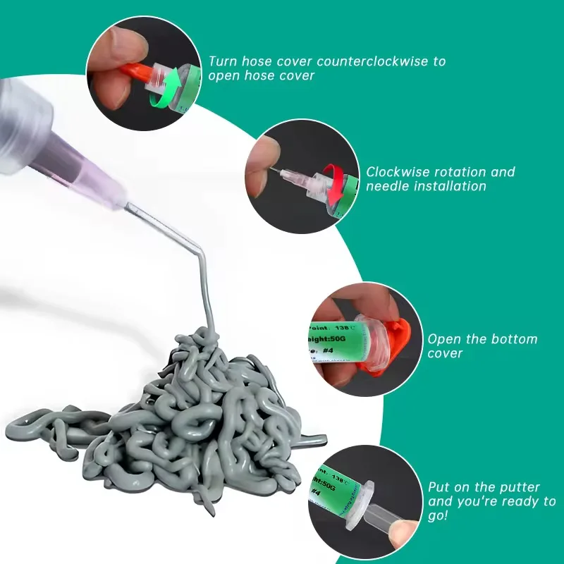 183 Degree Nano Syringe Solder Paste Liquid Solder Tin Paste for Phone PCB SMD Repair Welding Flux Ock & FPC Connector