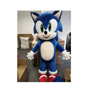 Funny Custom Made Cosplay Inflatable Sonic Mascot Costume For Sale