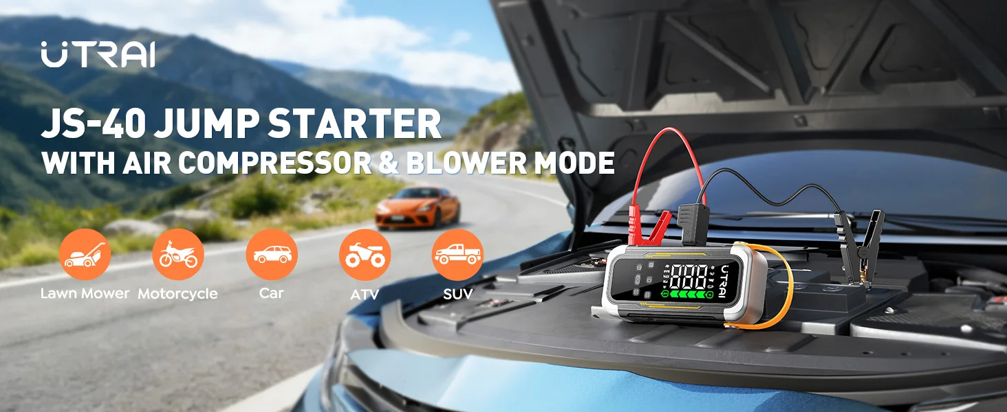 Utrai JS40 Car Jump Starter Tyre Inflator - Bht Store Uganda