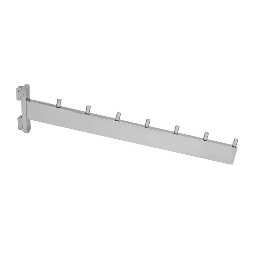 Metal Chrome Waterfall Display Hook for Slotted Channel