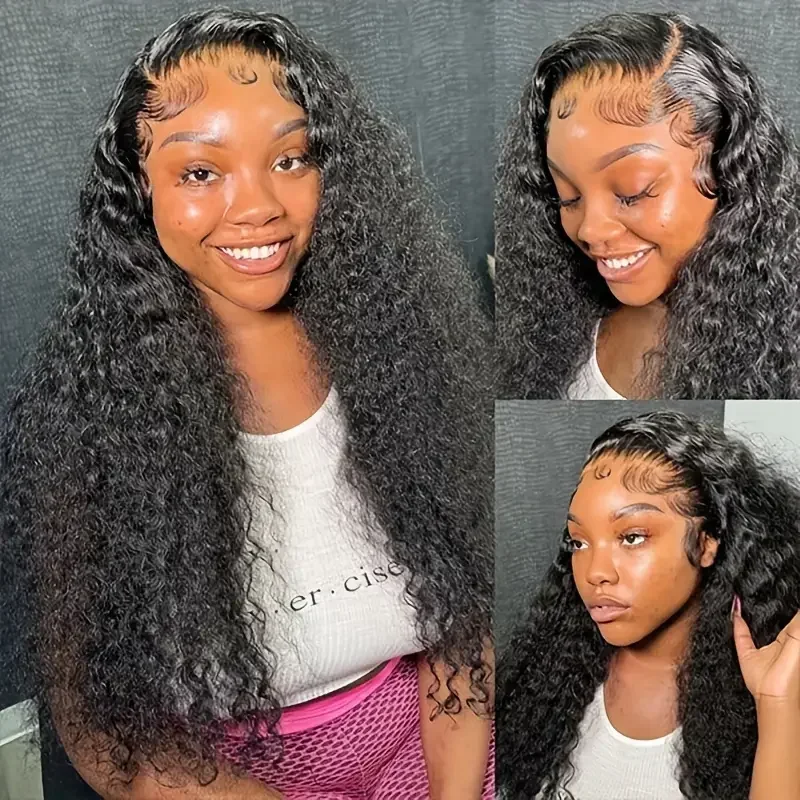 Perruques de cheveux humains ondulés 100% cheveux humains 4x4 5x5 360 perruque frontale en dentelle 150 densité cheveux humains vierges brésiliens_voghion.com