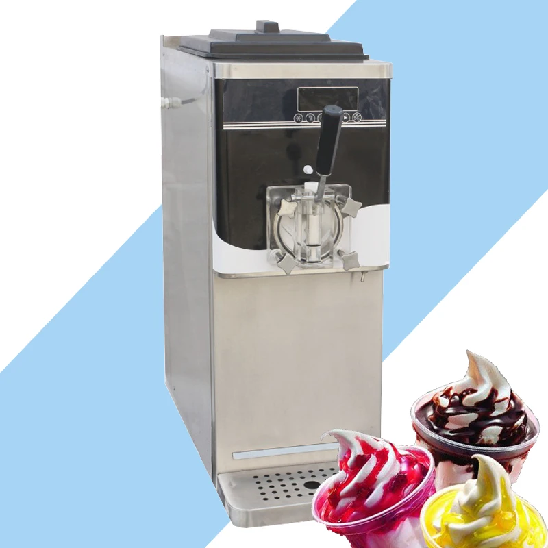 Full Stainless Steel Automatic Silver Table Top Mini Soft Ice Cream Maker  Vending Machine 1 Flavor with Big Capacity and Low Noise - China Ice Cream  Making Machine, Ice Cream Maker