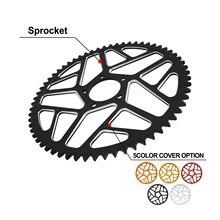 JFG Electric Motor Scooter 7075 Aluminum 48T 54T 58T 60T 62T Chain Sprocket For Surron