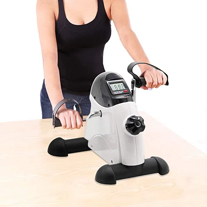 Portable  Leg Pedal Exerciser LCD Display Adjustable Recumbent Stationary Exercise Bike Mini Exercise Pedal Bike for Stroke