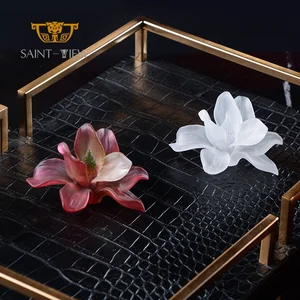 Luxury Crystal Mubarak Flower Table Decoration Accessories for Ramadan Supplies Ramdan Gift Set