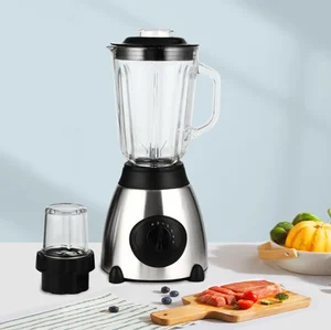 LN Stock High-Speed Commercial 1.5L Juicer Blender Best Kitchen Appliance Variable Speed Battery USB Glass for Household RV Use