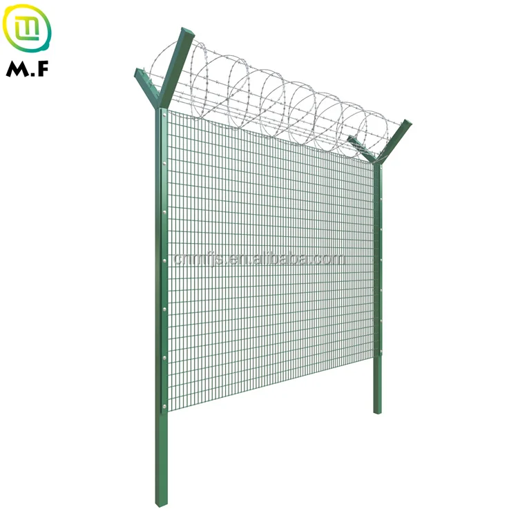 Hot Sale Durable Anti Climb Fencing Metal Powder coated clear view fence high security 358 Security Wire Mesh Fence