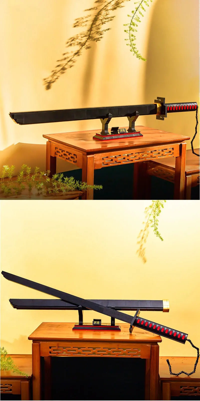 Dk1501 Anime Bleach Kurosaki Ichigo Katana Sword Model Knife Weapon Diy ...