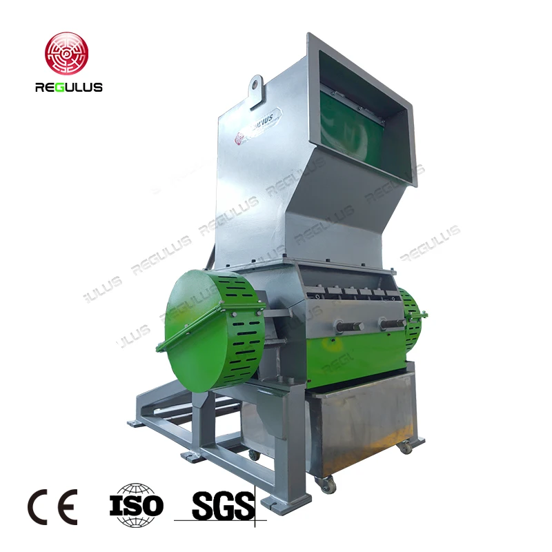PET PP HDPE Bottles Bag Raffia LDPE Film Rubber Reusing Crushing Equipment Grinding Machine Granulator Plastic Recycling Crusher