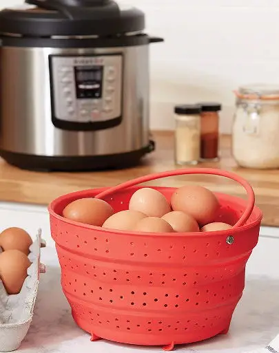 Real Factory Customize Collapsible Silicone Steamer Basket Insert for Pot 6-Quart