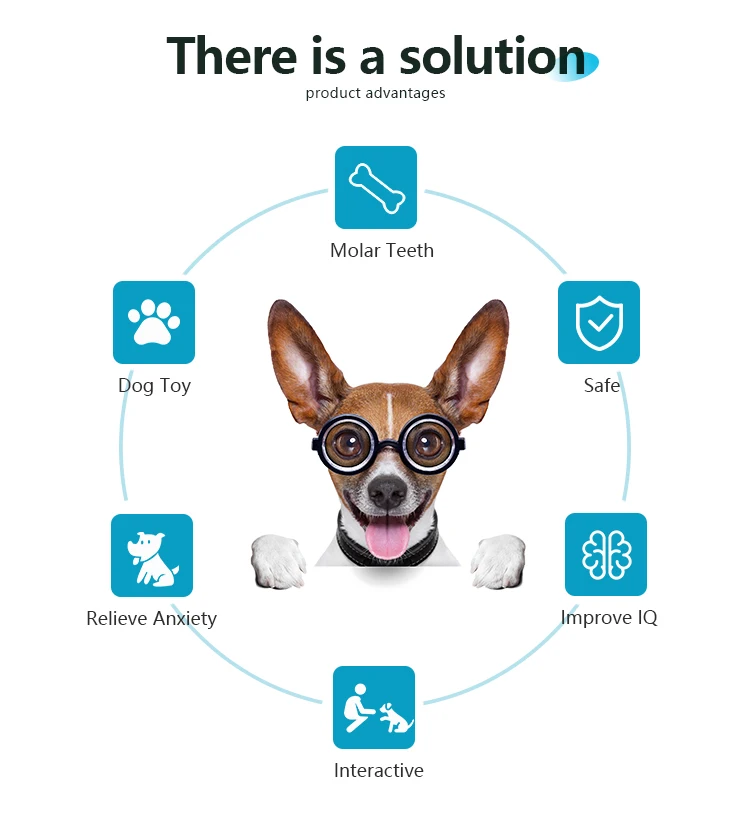 Wholesale Custom Cute Stuffed Animal Plush Toy Dog Durable Squeaky Blue