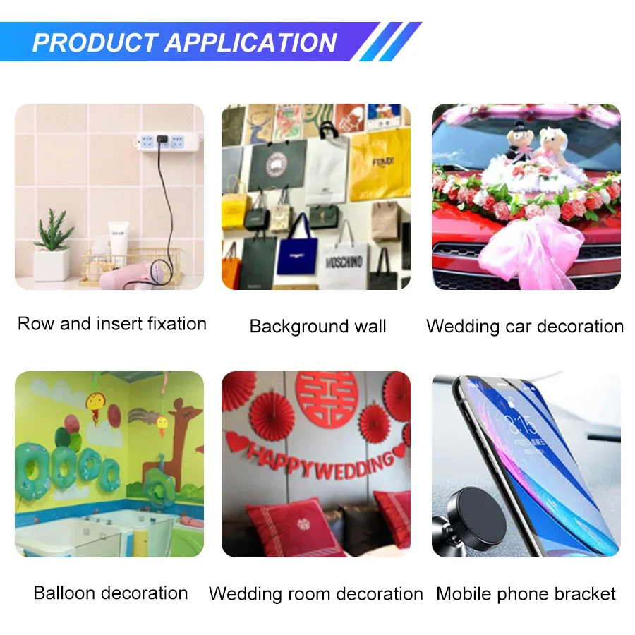 Синий/красный/белый/черный вкладыш прозрачная пенная лента водонепроницаемая клейкая Акриловая