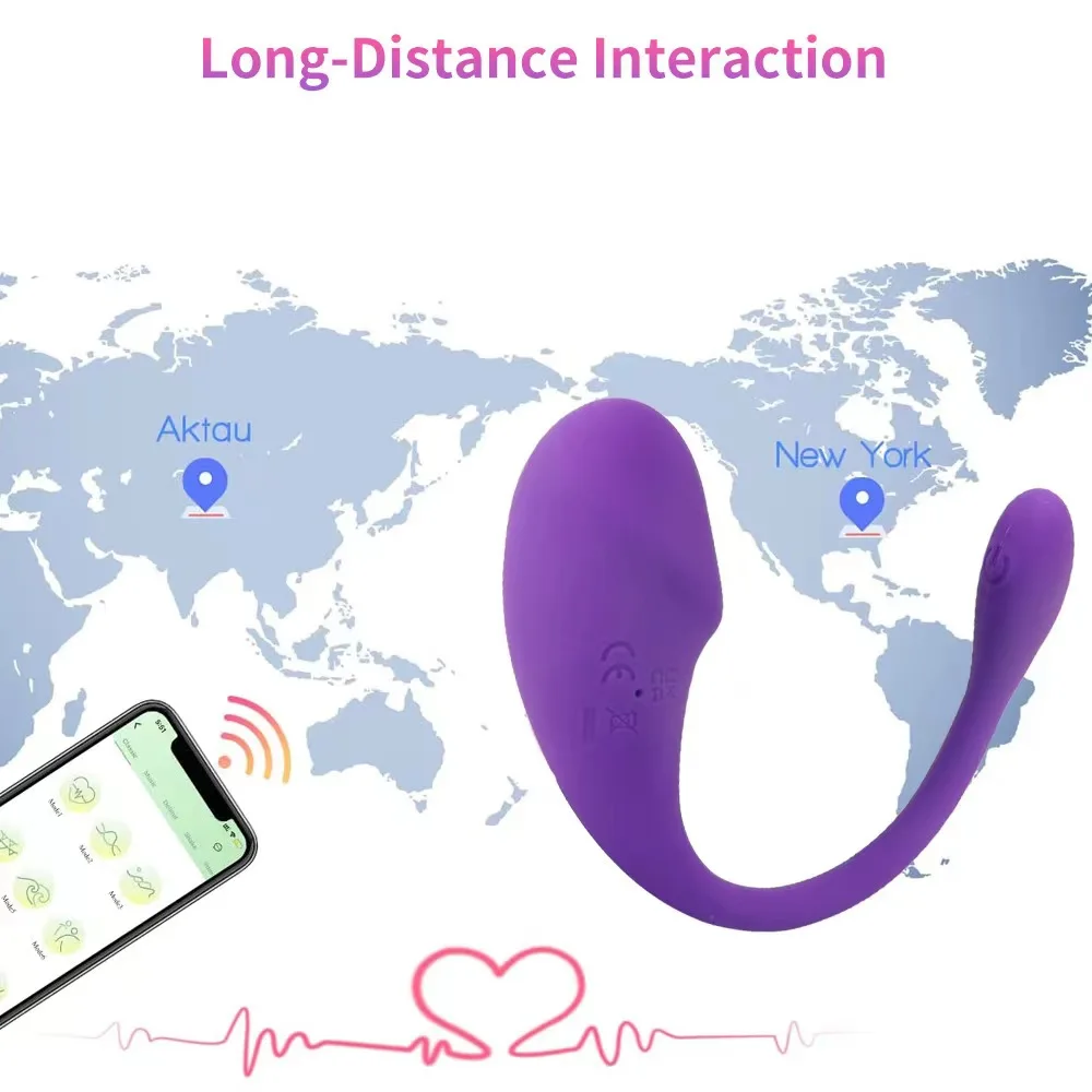 FairyKiss Wireless App Remote Control Egg Vibrator Clit Stimulate GSpot Dildo Wear Vibrating Panties Massager Sex Toy for Women