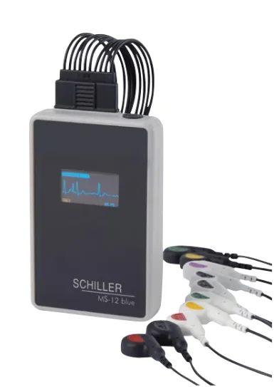 кнопка 10 руководств MS-12 кабеля holter ecg schiller совместимая голубая
