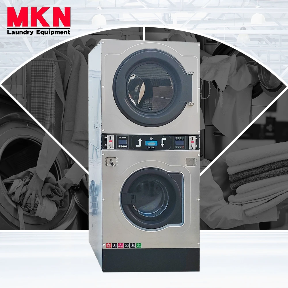 Two in One Unit Laundromat Washer and Dryer Coin Operated Coin Washing for Sale Philippines