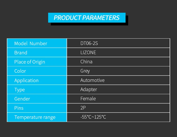 Dt06-2s 2 Pin Female Deutsch Dt Series Automotive Waterproof Connector ...