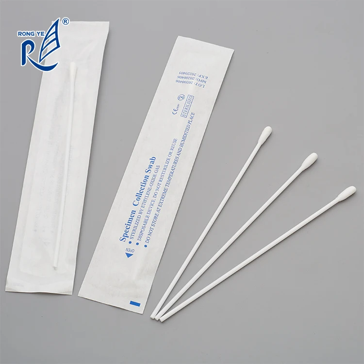 nasal passages swab flocked throat swab disposable dacron swab