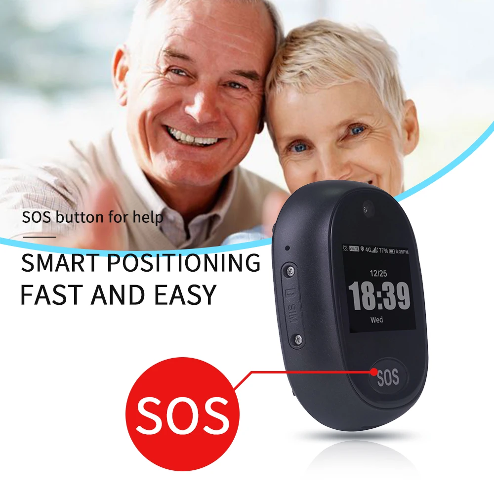 UniGuard V45 4G Personal GPS tracker Mobile Phones Voices Call Listening spy Devices Senior citizen Fall Detection tracker
