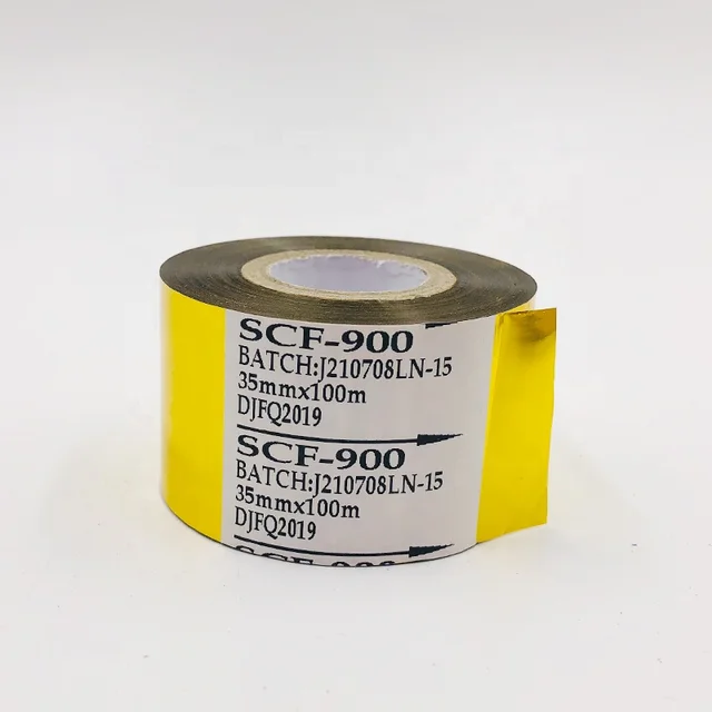 DIKAI SCF900 30mm*100m Gold Heat Transfer Ribbon PET Material Color Coding Machine China Made 2