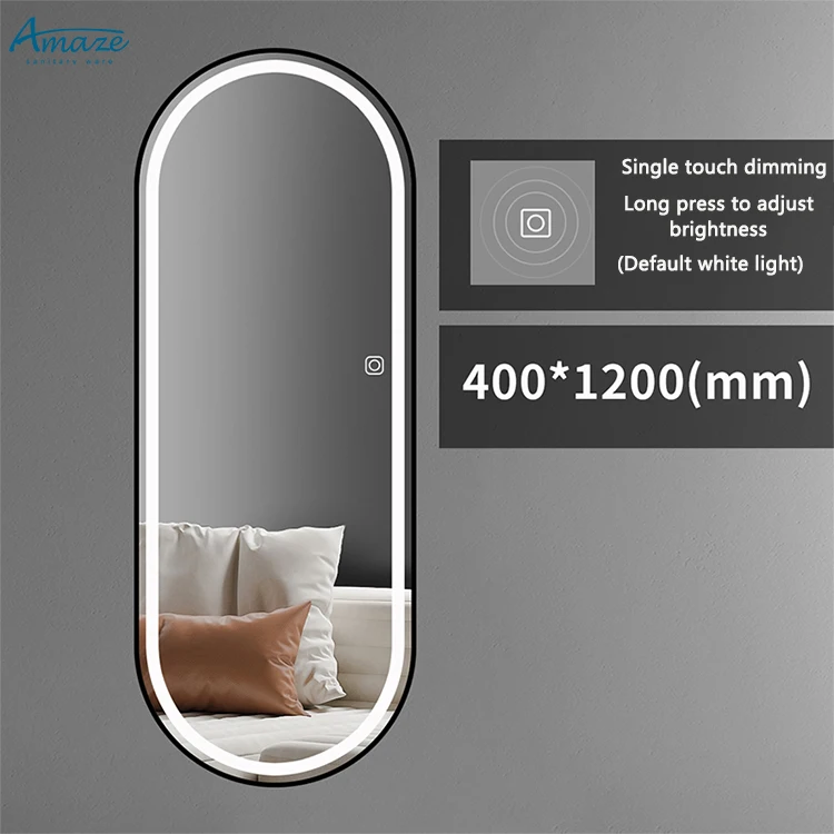 European style luxury dressing smart mirror home decor long led mirror wall mounted standing full length mirror details