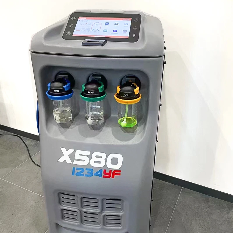 X580 R1234yf Fullyautomatic Ac Machine Ac Recovery Recycle Recharge