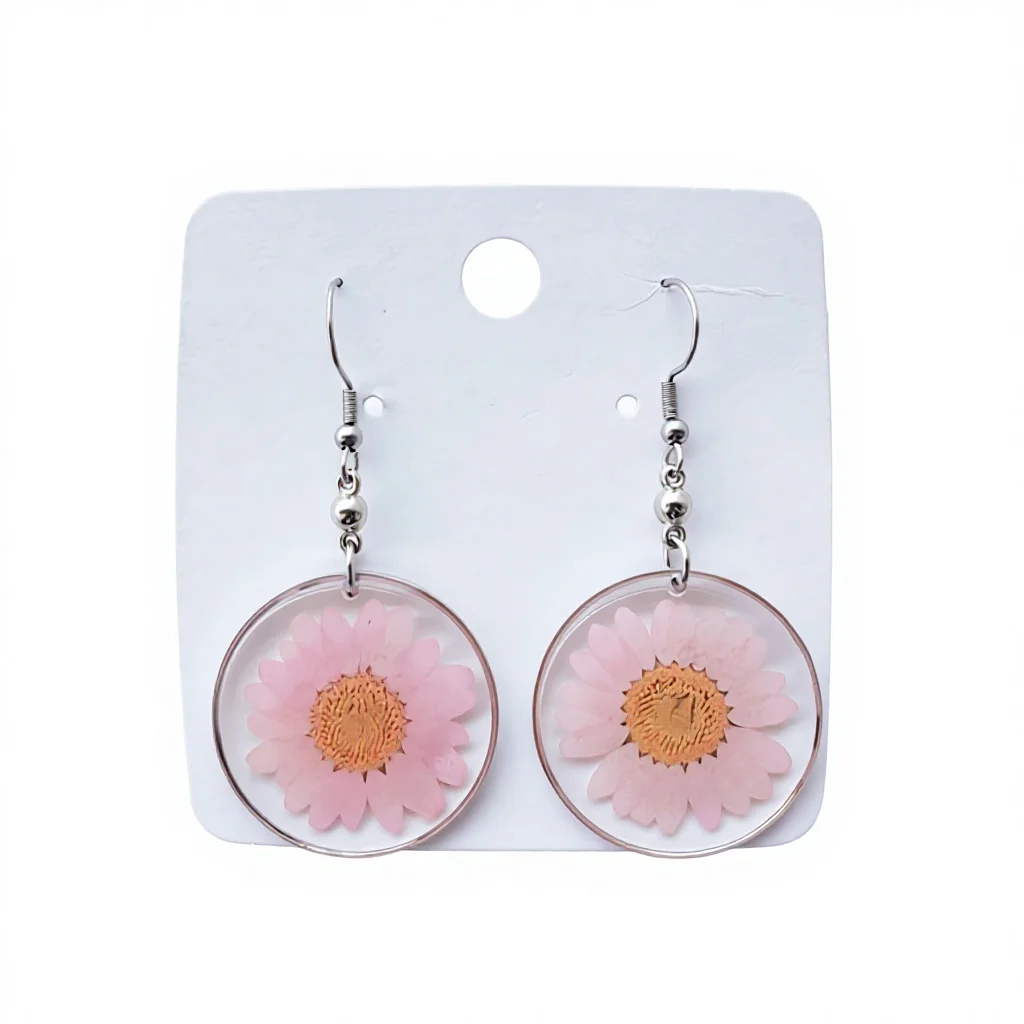 Orecchini a croce, gioielli Iesus, in argento (color oro rosa) e zirconi bianchi - Agios - Acquaviva Gioielli
