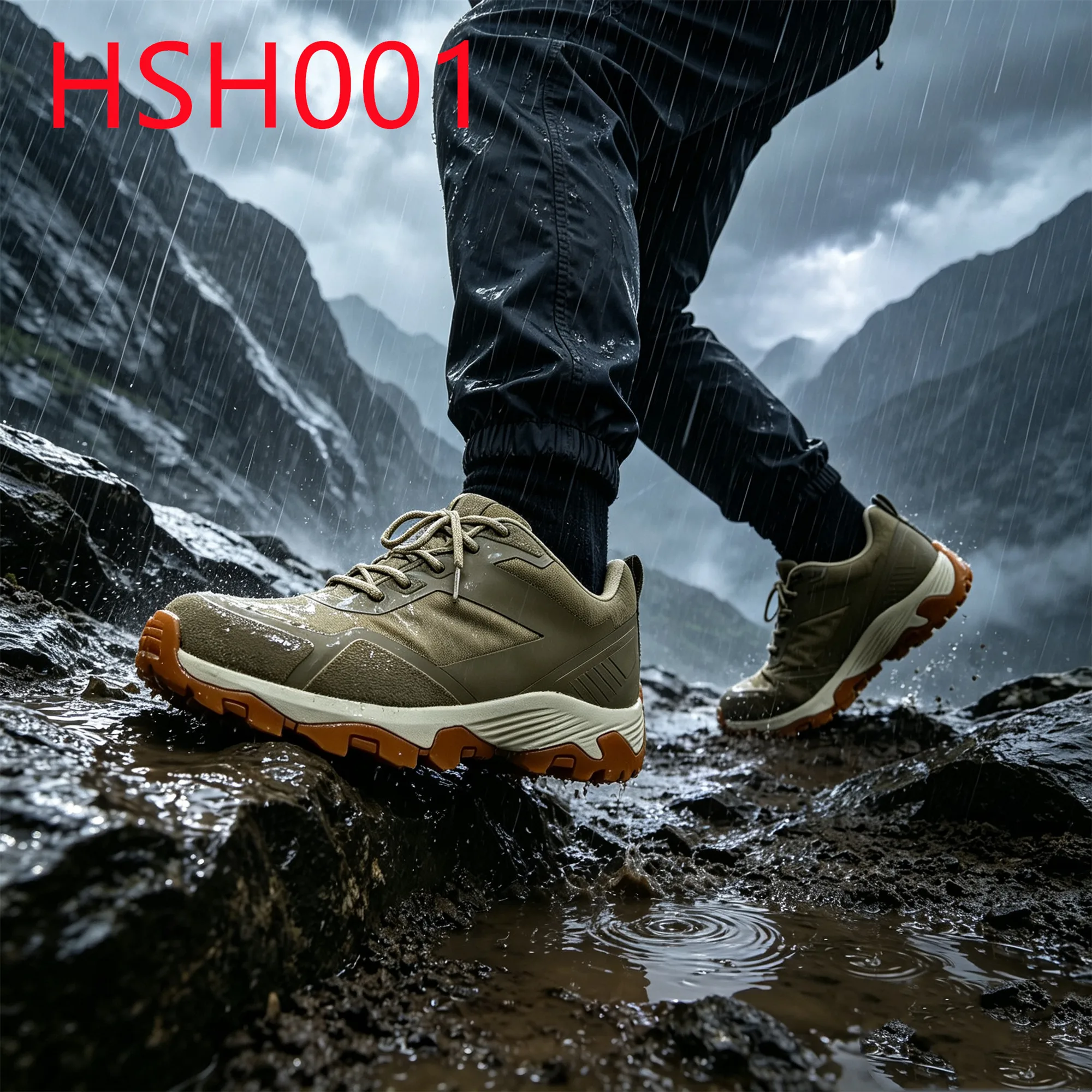 HY,Field Gear Composite Toe Insert Light Safety Hiking Boots Resilient Support Sole Beige Color Hua Singh Trainer Shoes HSH001