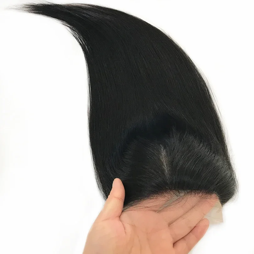 5x5 Silk Base Dantela Inchidere Par uman Remy Culoare naturala_voghion.com