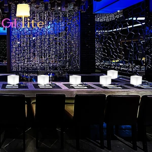 Golite LED Square Cube Light Decorative Plastic Lamp for Restaurant Bedroom Hotel AC Power Supply