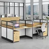 Four-person face-to-face seating-fine grain oak