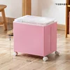 Pink - with wheels and cover - no pull rod