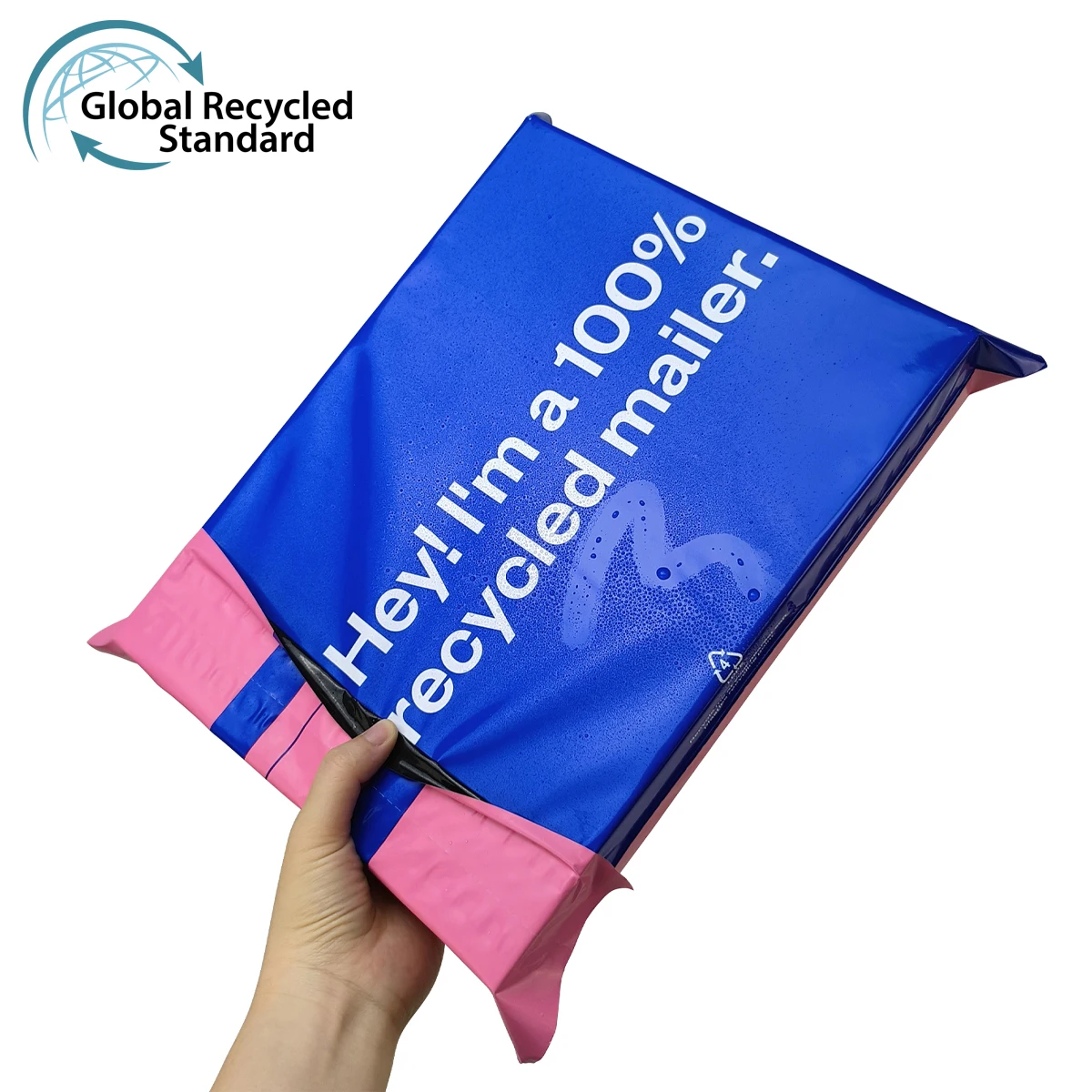 PCR plastic envelope packaging shipping bag d2w mail bag grs recycled shipping poly mailer custom mailing bags for clothing factory