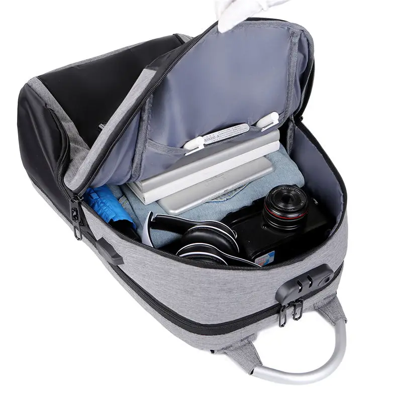 anti-theft laptop backpack factory Factory Promotional Custom Anti-Theft Laptop Backpack Waterproof Business  Computer Bag with Convenient USB Charging Port
