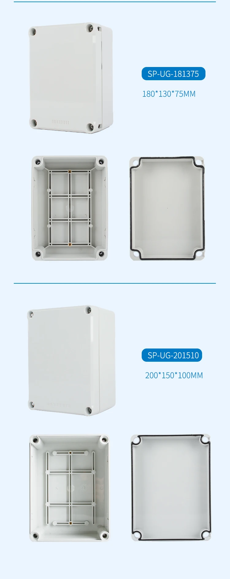 Ip67 Plastic Junction Box Newest Spug1208 120*80*65mm Abs Or Pc Ip66