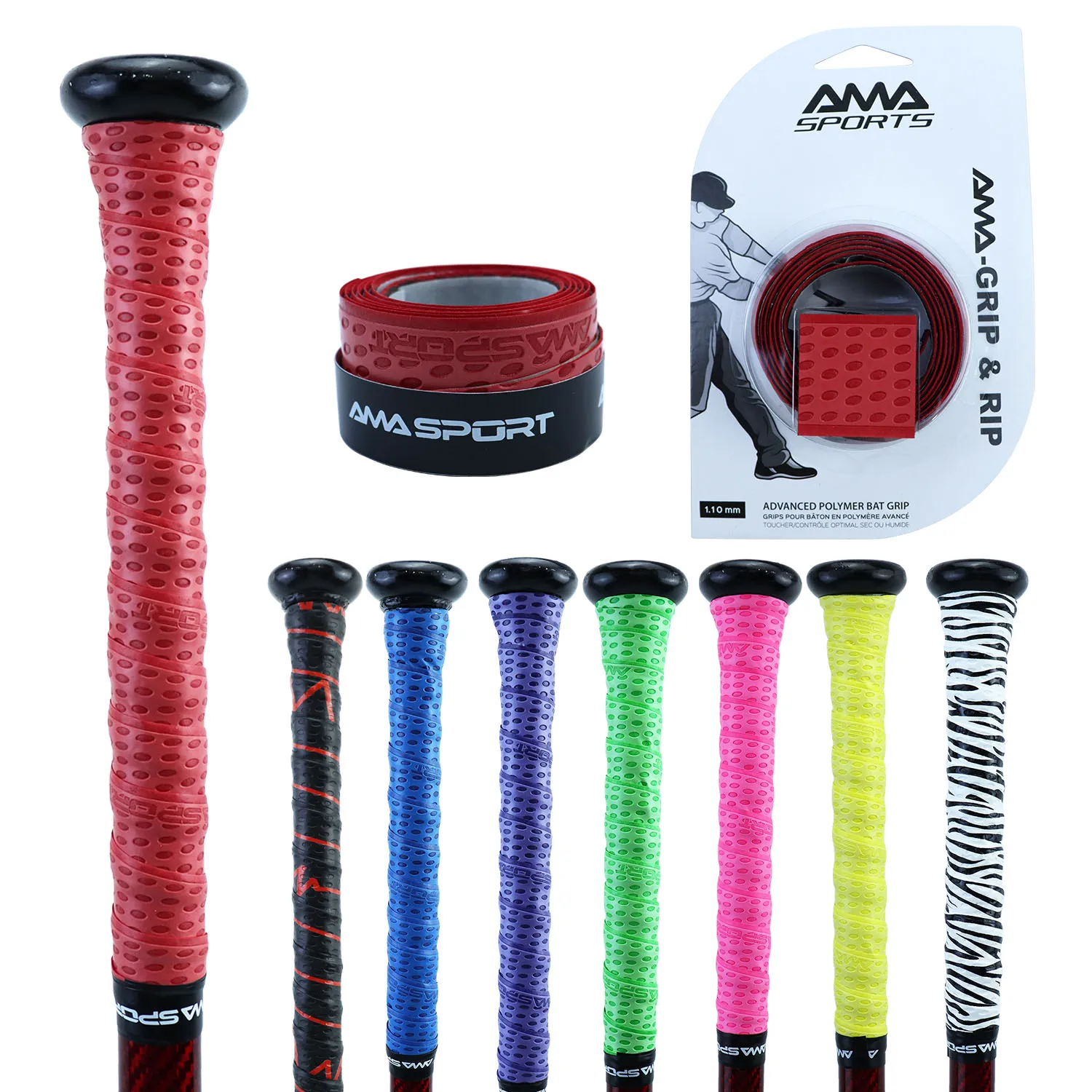 Ideal for Baseball/Softball Bats to Enhance Player Bat Grip Red Create Custom Designs and Personalize Your Bat Reduce Bat Weight with Tape vs Grips Easton Deluxe Bat Grip Tape 2020
