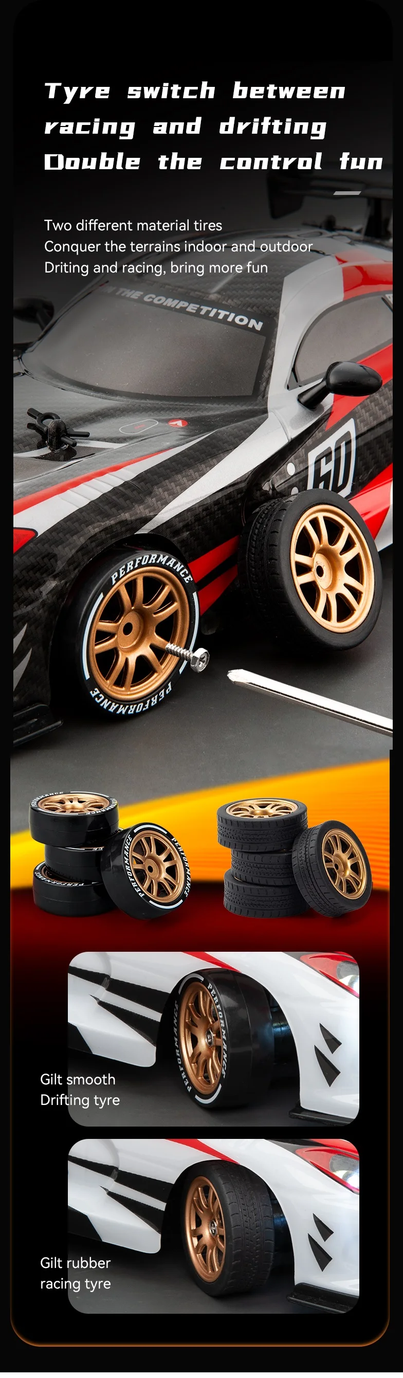 Jjrc Q116 Super Gt Rc Car - 1:16 Dodge High-Speed Drift Car