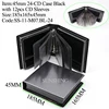 M07:45mm 24-PP CD Case Ring Binder Black