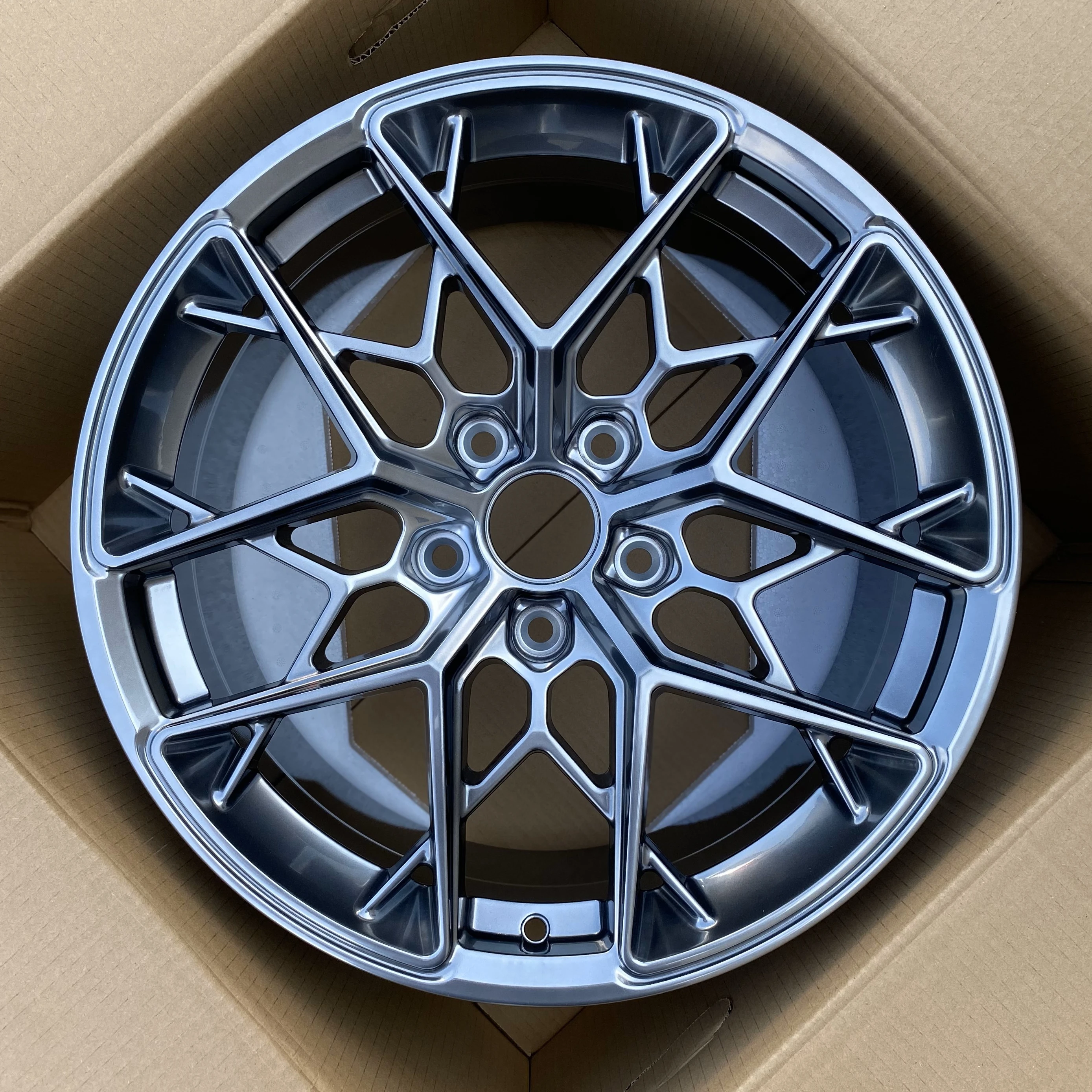 GVICHN gloss black finished forged wheels 16 - 26 inch aluminum alloy rims 5x112 5x114.3 5x120 wheel hub