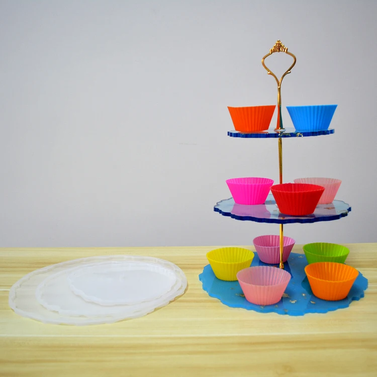 По индивидуальному заказу 3 яруса форма для выпечки тортов DIY десерт круглый Каботажное Судно стенд эпоксидная смола силиконовый лоток