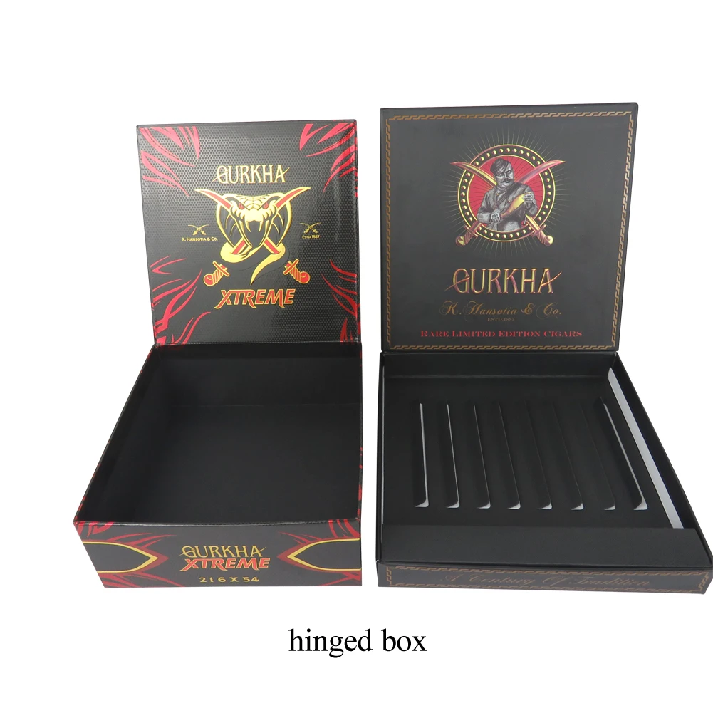 Wholesale Cigars Tobacco Box Custom Small Cigar Boxes With Logo Packaging Empty 5 Cigar Sampler
