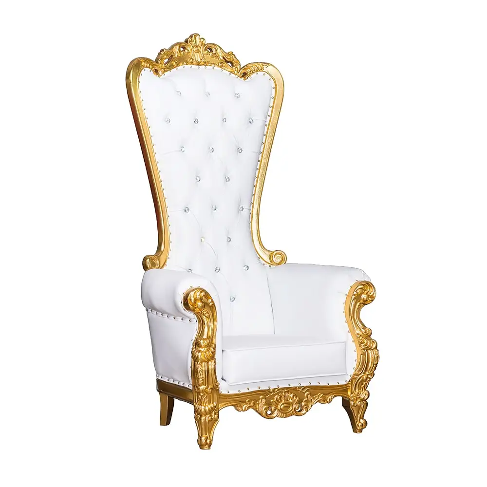 Günstige Hochzeit Gold Royal King Throne Stuhl für Königin Großhandel