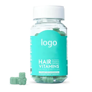 Factory Support Customization Best Gummies Vegan Biotin Collagen Gummies Hair Skin Nails Growth Vitamins Gummies