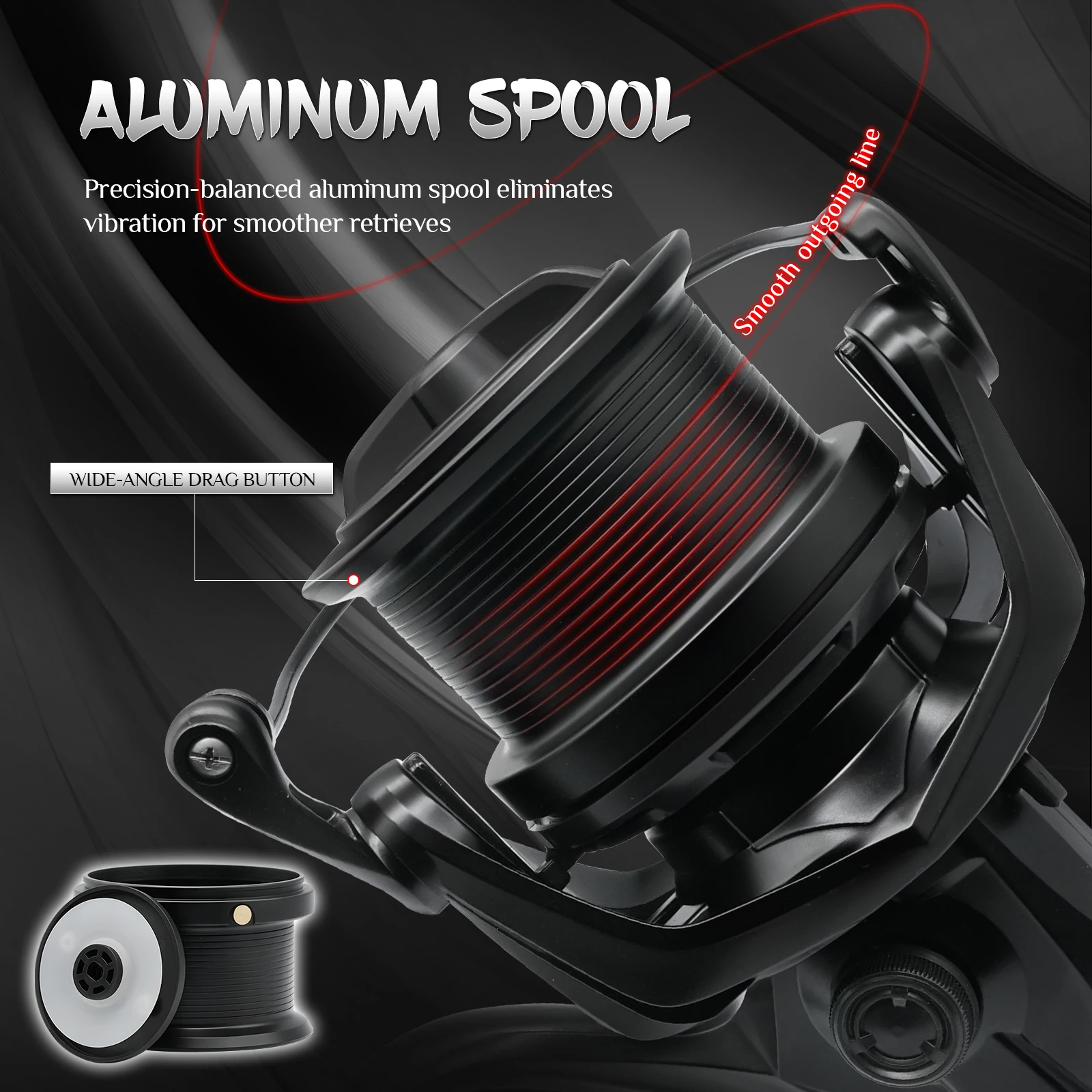 MULINELLO DA PESCA Professionale Spinning Surfcasting Fiume Mare Barca SW90 EUR 32,90 - DE - Foto 4