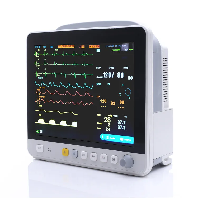 Touch Screen Pacemaker Detection Parameter Icu Patient Monitor Tester Portable